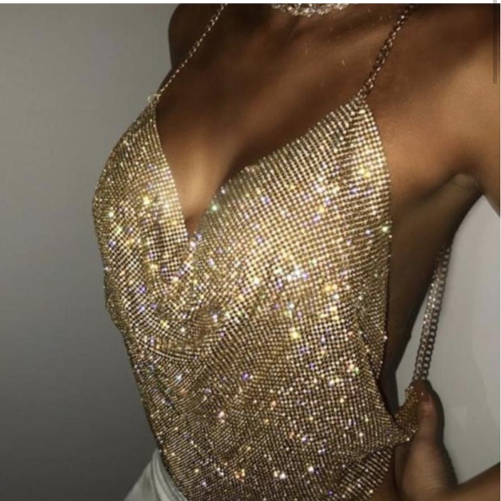Crystal top /silver/gold - Picture 2 of 2